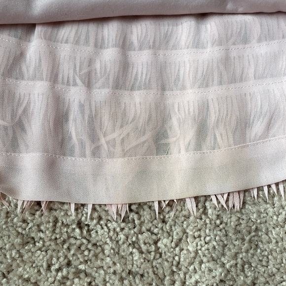 Pink Full Fringe Mini Skirt - Picture 7 of 7